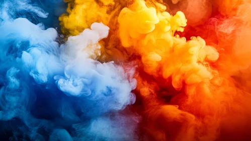 Swirling Colors Abstract Smoke Design