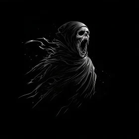 Dark Grim Reaper Illustration