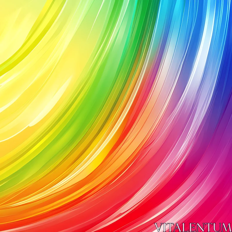 AI ART Flowing Rainbow Spectrum