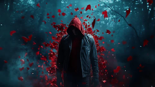 Red Hood in Misty Forest