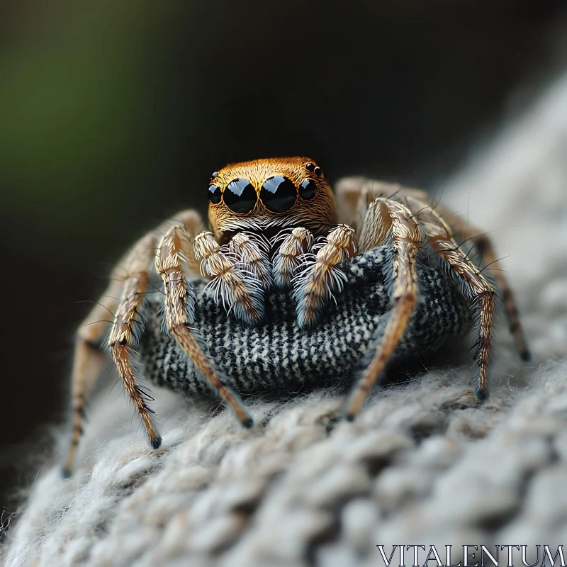 AI ART Close-up of a Spider with Intricate Detail