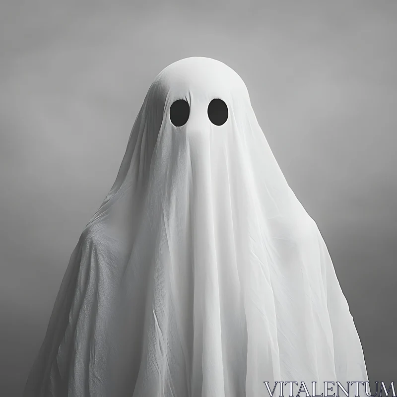 AI ART Simple Ghost Costume for Halloween