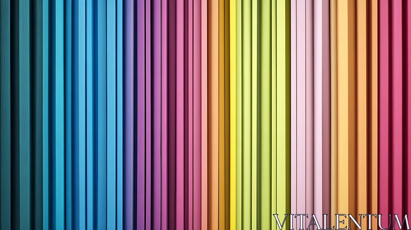 AI ART Gradient Color Palette Vertical Stripes