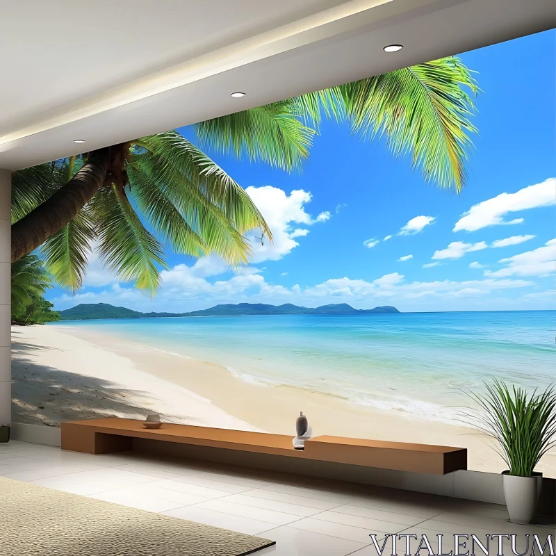 AI ART Serene Ocean View