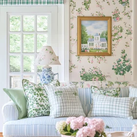 Cozy Interior with Floral Accents