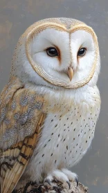 Elegant Barn Owl in Natural Setting