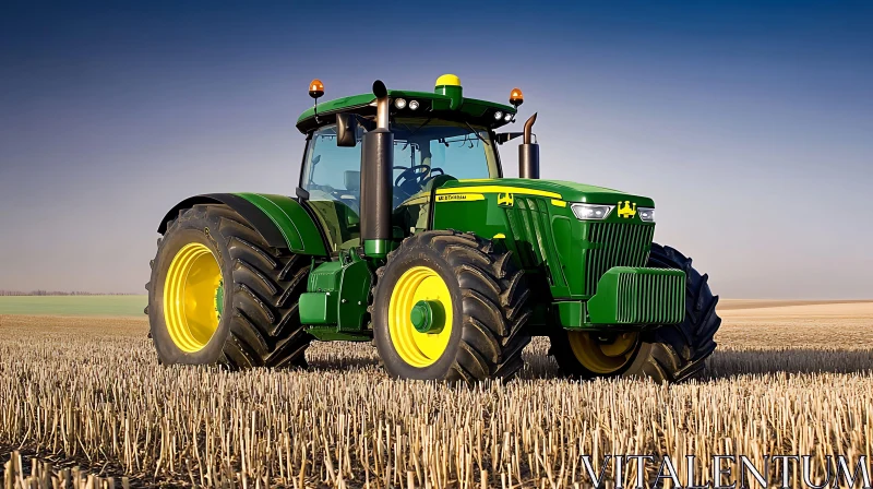 AI ART Agricultural Tractor in Field