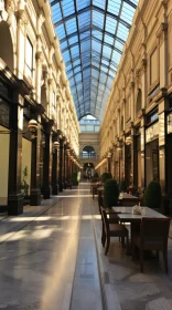 Opulent Architecture in an Old Mall with Majestic Ports
