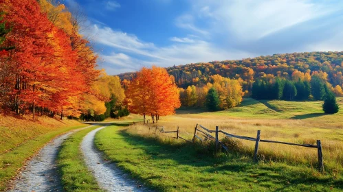 Scenic Autumn Countryside View