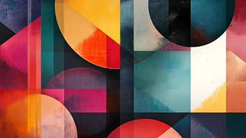 Colorful Modern Geometric Shapes