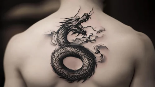 Dragon Tattoo Black Ink Art