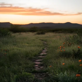 Evening Stroll Through Wildflower Meadow