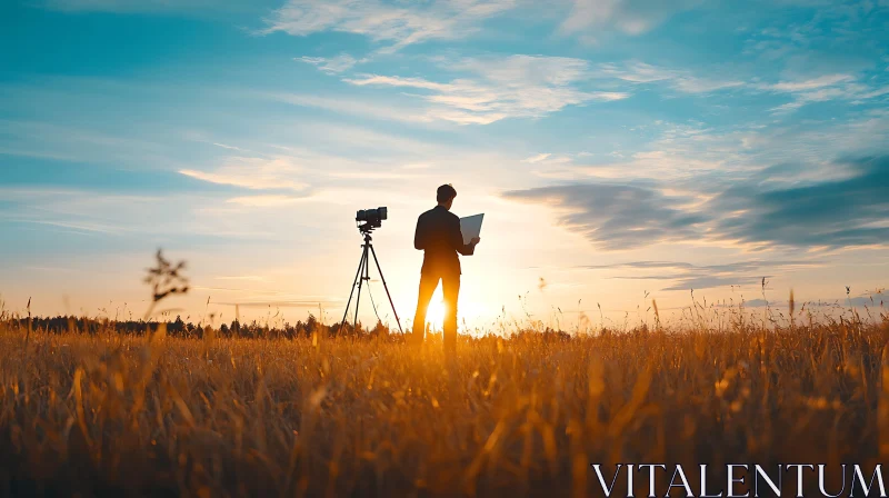 AI ART Golden Hour Photographer in Field