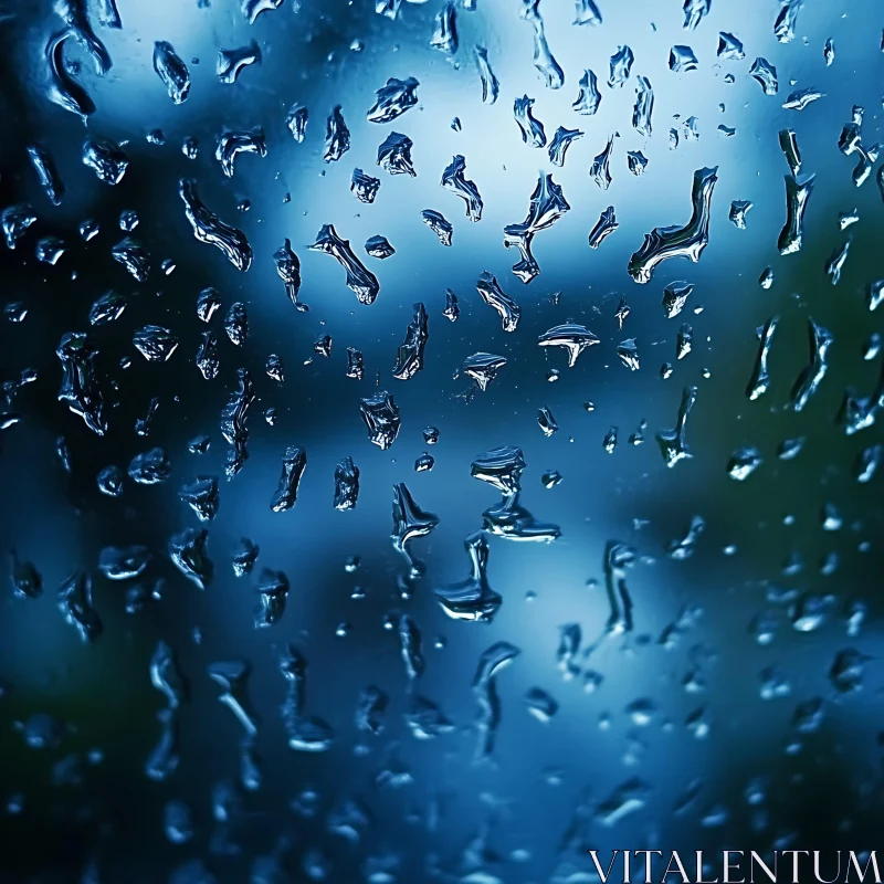 AI ART Raindrops and Reflections: Art of Nature