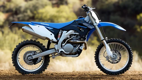 Off-Road Motorcycle on Brown Terrain