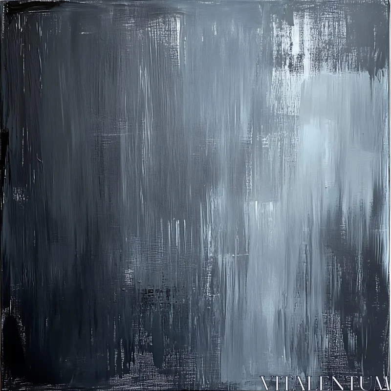 Gray Scale Abstract Art Canvas AI Image