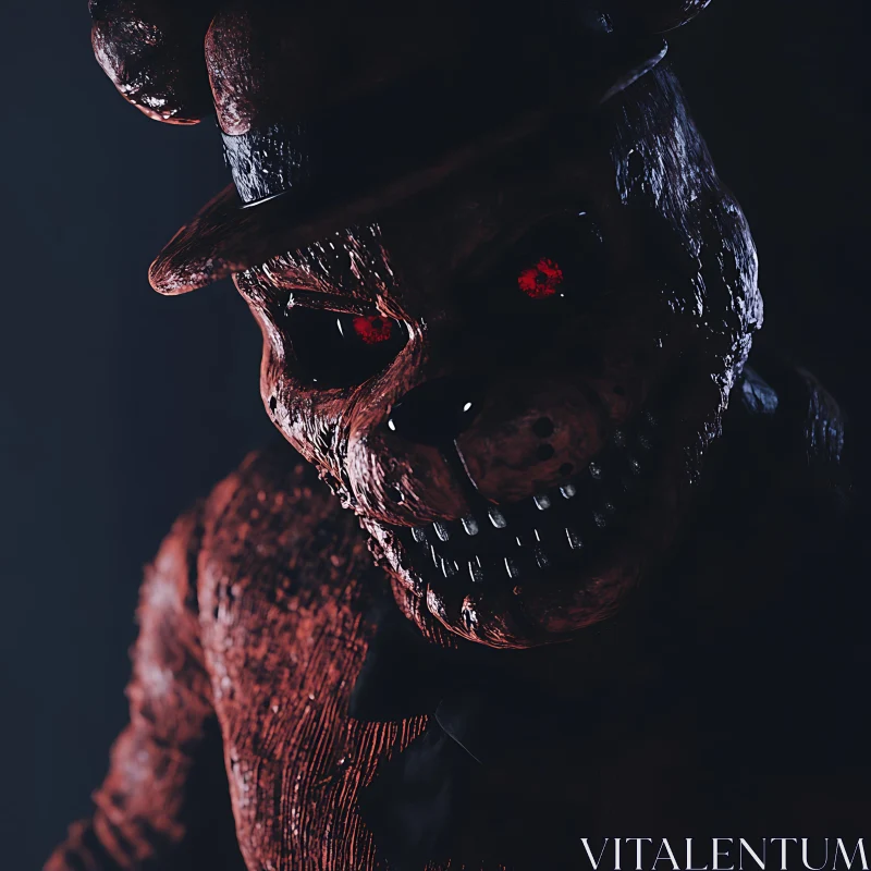 Sinister Grin in the Shadows AI Image