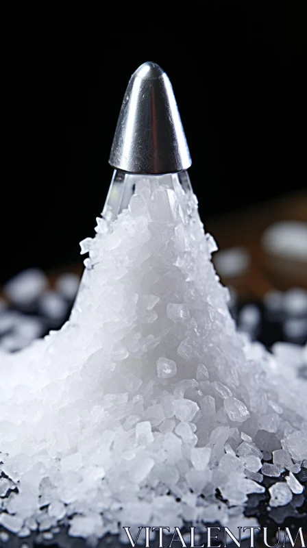 Exquisite Close-up Shot of Salt - Icepunk Aesthetics AI Image