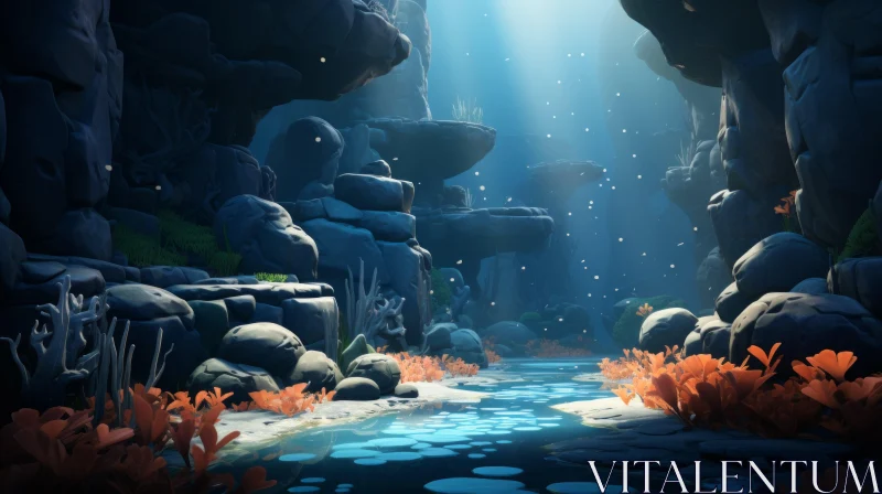 Underwater Landscape: A Dive Into the Game Art World AI Image