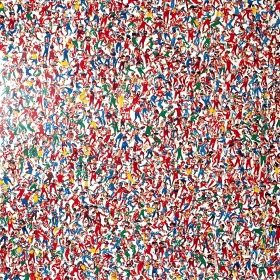 Dense Multitude of Figures Art