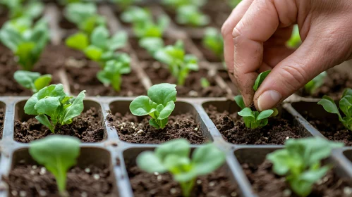 Planting Seedlings: A Gardener's Gentle Touch