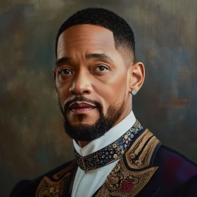 Elegant Portrait of Will Smith