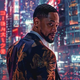 Will Smith in an Urban Night Setting