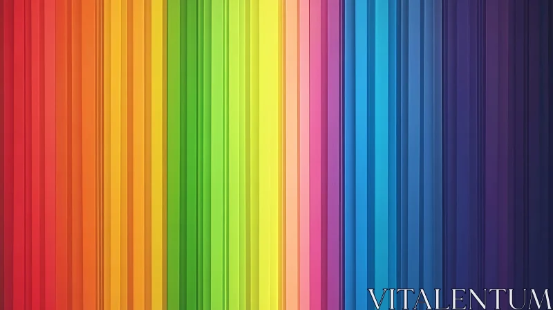 Rainbow Gradient Lines AI Image