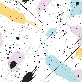 Pastel Splatter Abstract Art