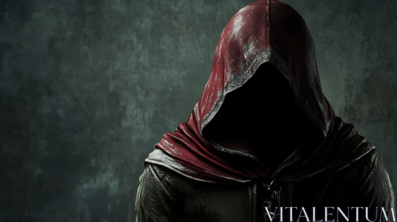 Mysterious Hooded Character AI Image