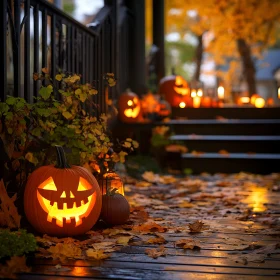 Festive Autumn Halloween Pumpkins