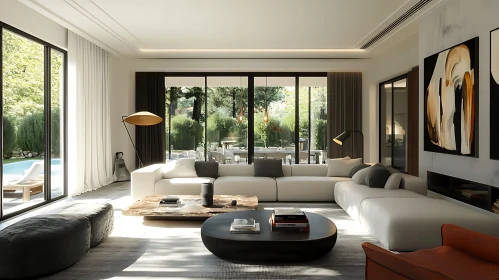 Sunlit Modern Living Space