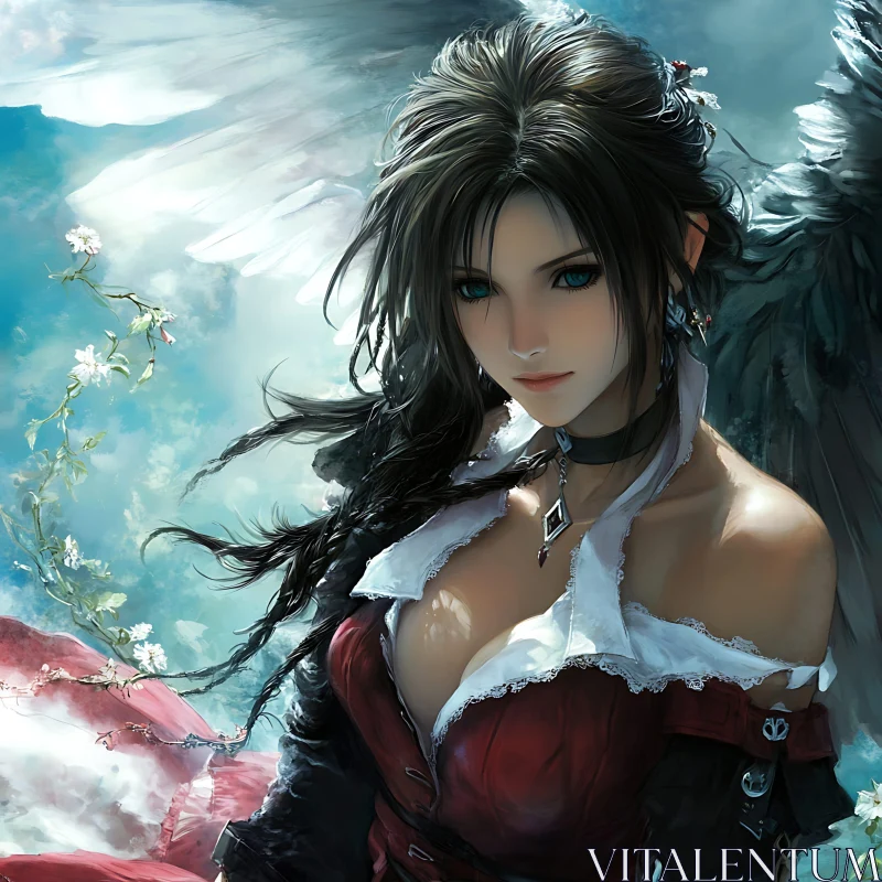 AI ART Ethereal Beauty: Angelic Portrait