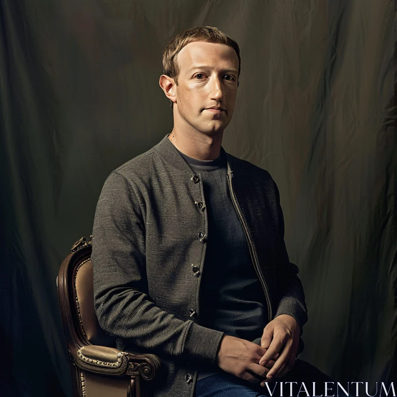 Portrait of Mark Zuckerberg AI Image