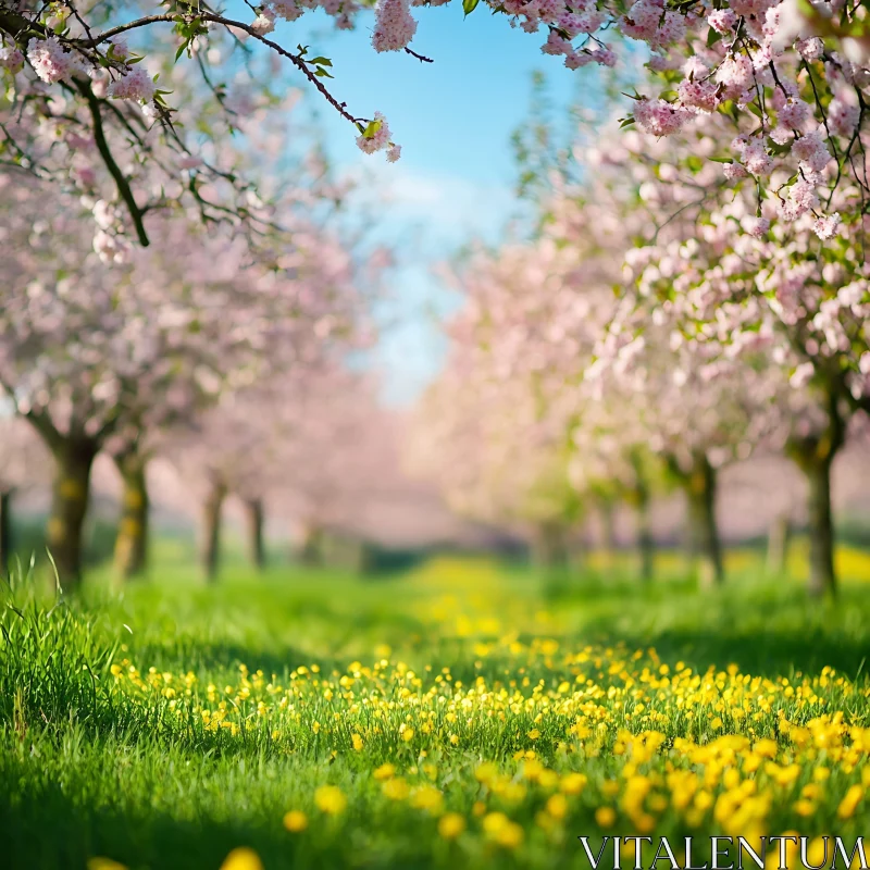 AI ART Floral Meadow in Spring