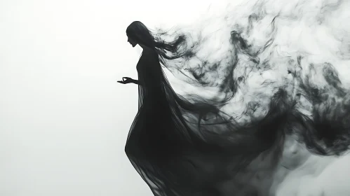 Smoky Silhouette of a Woman