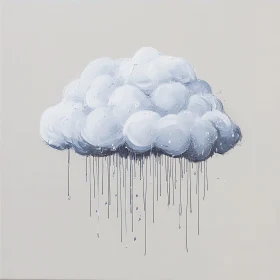 Rainy Cloudscape Painting