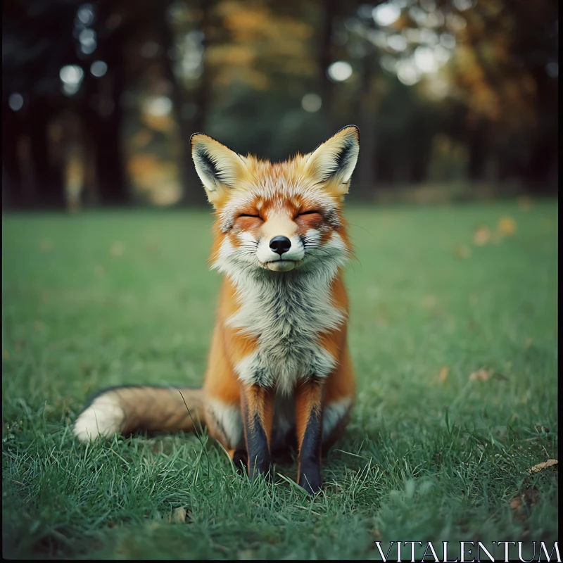 AI ART Peaceful Fox Portrait