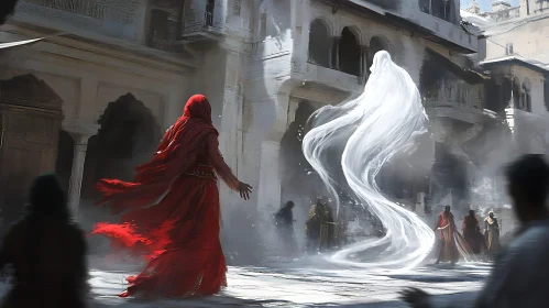 Red Robe and Ghostly Apparition Art