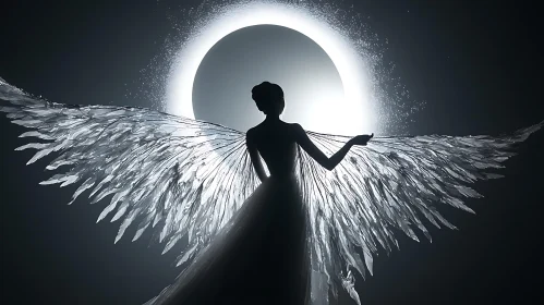 Ethereal Angel with Wings