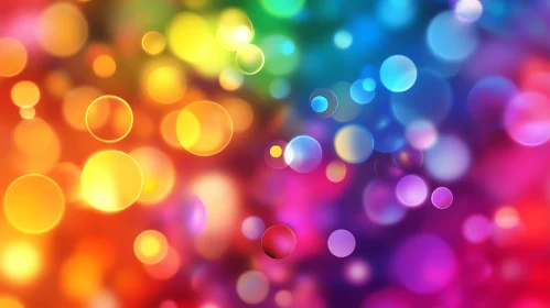 Colorful Bokeh Circles Background