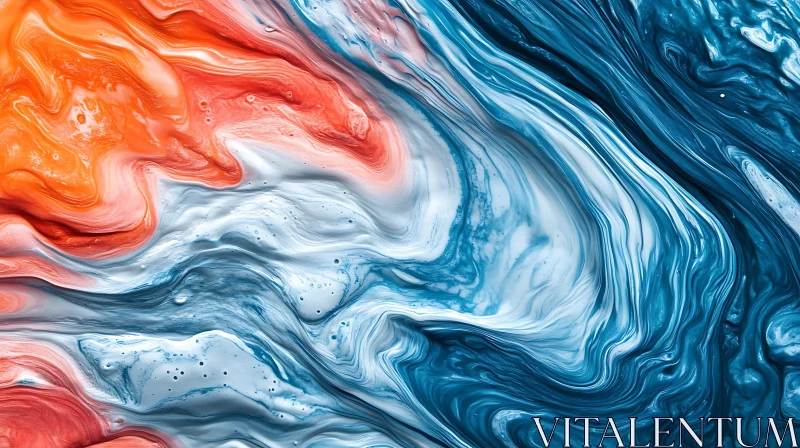 Fluid Art Abstract Painting AI Image