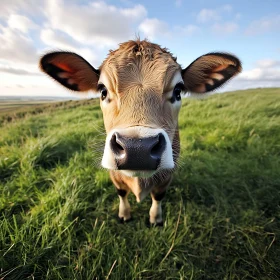 Pastoral Cow Close-Up