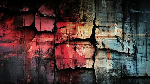 Cracked Wall Abstract Art