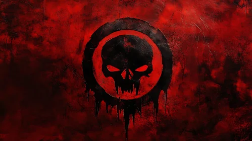 Crimson Skull Symbol