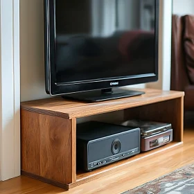 Minimalist TV Stand with Entertainment Devices