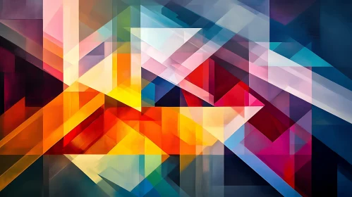 Colorful Geometric Patterns in Abstract Art