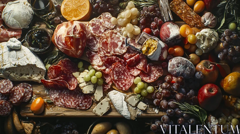 Luxurious Charcuterie Board Display AI Image