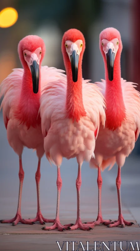 Captivating Flamingo Birds in Unreal Engine 5 | Close-Up AI Image