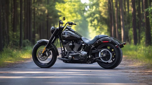 Motorcycle on the road